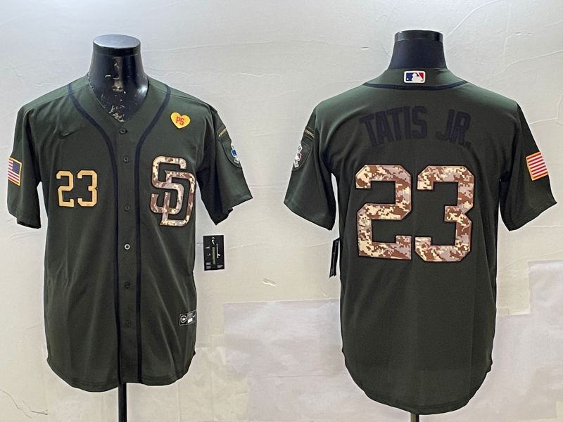 Men San Diego Padres #23 Tatis jr Green Game 2025 Nike MLB Jersey style 7